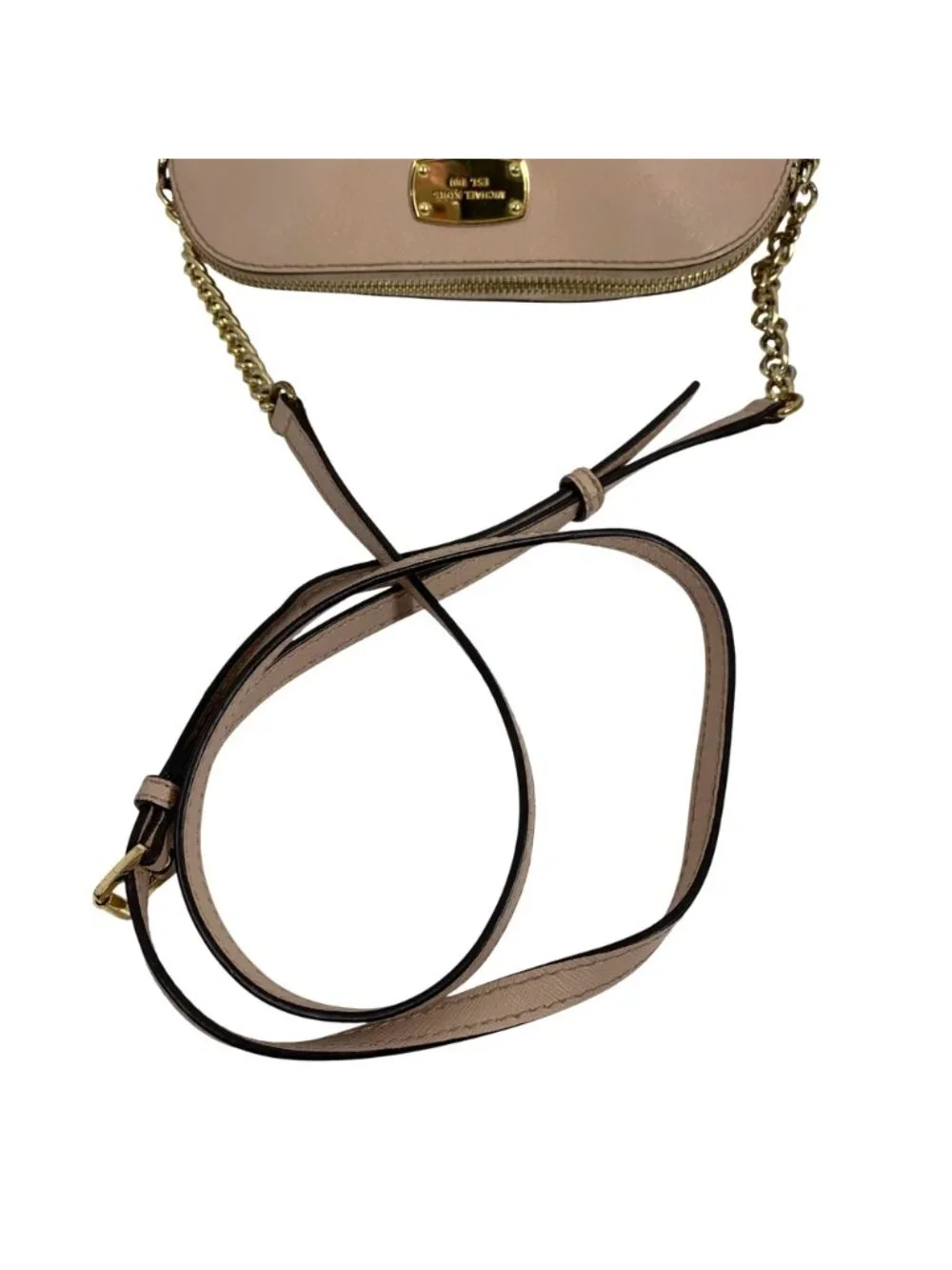 MICHAEL KORS Pale Ballet Pink Leather Domed Satchel Handbag Crossbody